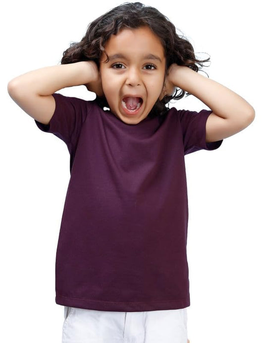 Kids Round Neck Boys T-Shirt Half Sleeves 100% Cotton Rich Ultra Soft Fabric Comfortable Stylish Plain Solid Color Original Branded Tshirt for boy|B0D1RLMJ4S