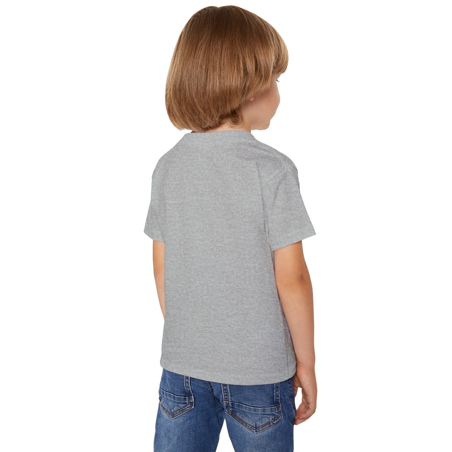 Cute Graphic Printed Grey Kids T-Shirt | 100% Cotton Bio Wash Round Neck Half Sleeve (6 Months–16 Years) - Double F