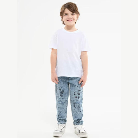 Round neck Plain White Half sleeve Cotton Tshirt For boys for 6 month to 16 year all age group