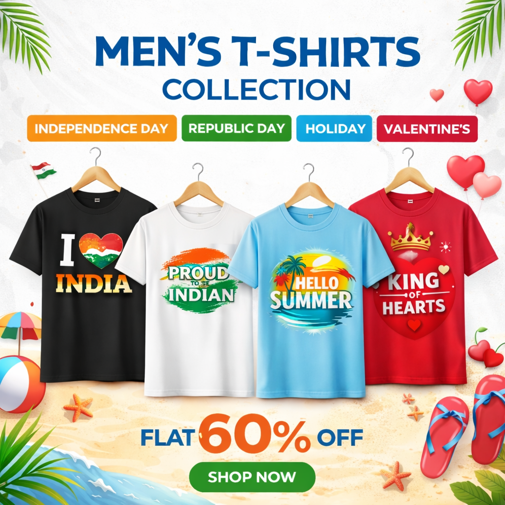 Mens Round neck T-shirts