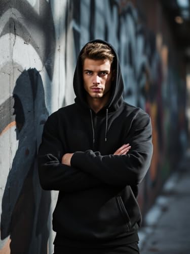 Glowic Men’s Hoodie | Oversized Stylish Sweatshirt for Winter Wear | Trendy Casual Hoodie for Men | Perfect for Gym, Travel, Streetwear Fashion|B0FQDVZ28J