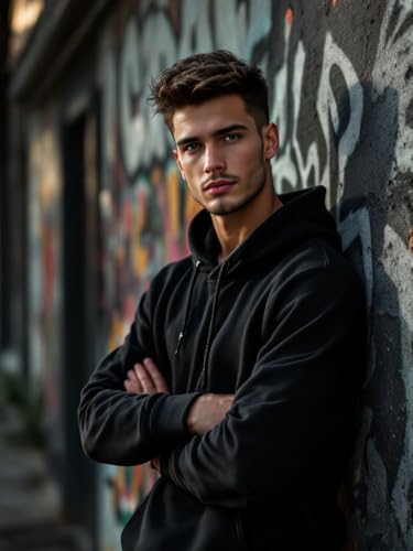 Glowic Men’s Hoodie | Oversized Stylish Sweatshirt for Winter Wear | Trendy Casual Hoodie for Men | Perfect for Gym, Travel, Streetwear Fashion|B0FQDVZ28J