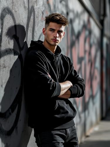 Glowic Men’s Hoodie | Oversized Stylish Sweatshirt for Winter Wear | Trendy Casual Hoodie for Men | Perfect for Gym, Travel, Streetwear Fashion|B0FQDVZ28J