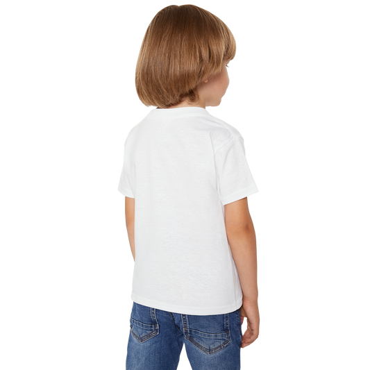 Game Level Unlocking Printed White Kids T-Shirt | 100% Cotton Bio-Wash Round Neck Half Sleeve (6 Months–16 Years) - Double F