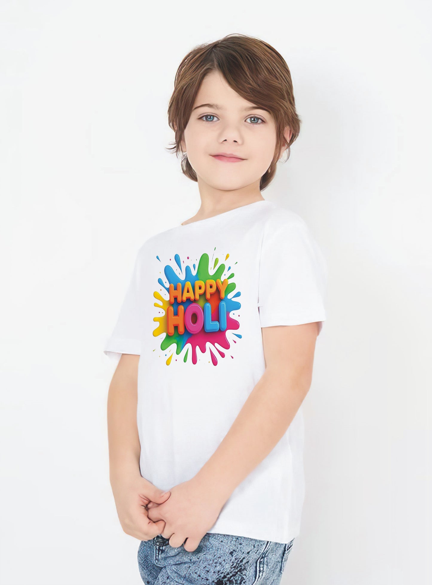 digital printed holi tshirts for boys all age