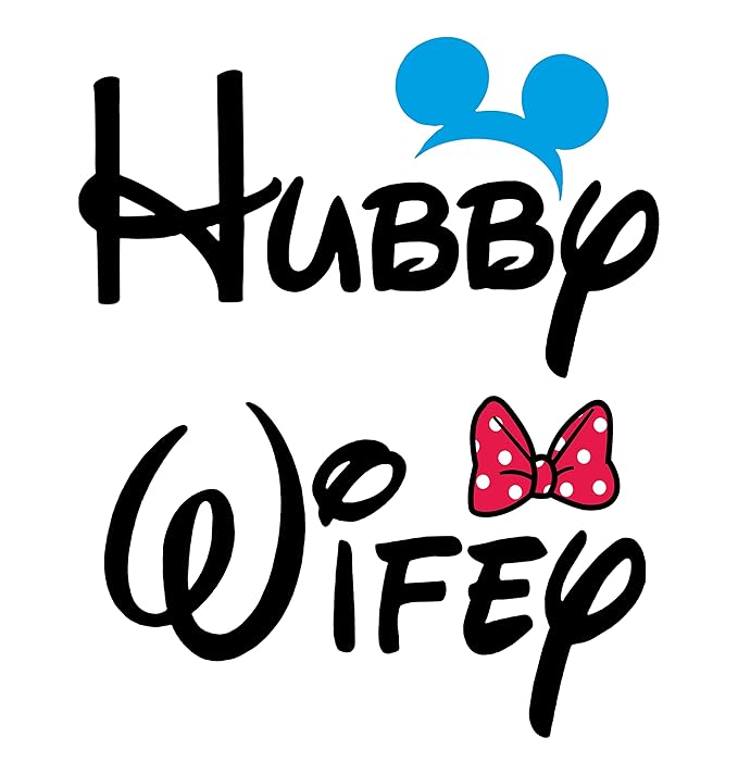 Couple Tshirts for Couples | Printed Hubby Wife  T-Shirts | Men's and Women's Round Neck T-Shirt (Pack of 2, Cotton, Half Sleeves)