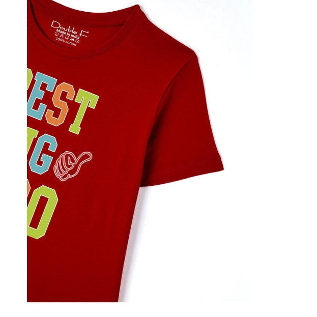 Double F Feel The Fashion Boys Red Tshirts