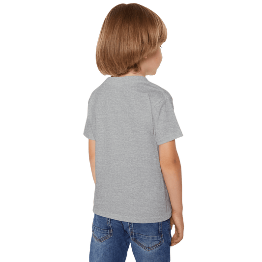 Cool Gamer Kids T-Shirt | Soft Cotton Tee for Children | Grey Round Neck Top - Double F